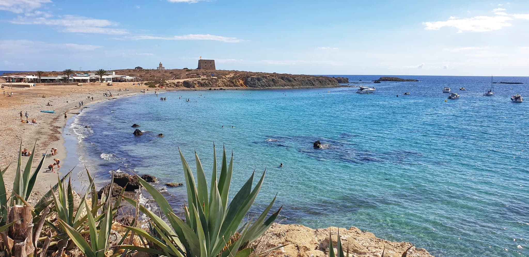 Crystal clear water at Playa de Levante on Tabarca Island